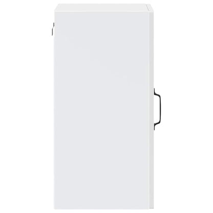 vidaXL Kitchen Wall Cabinet with Glass Door Porto High Gloss White