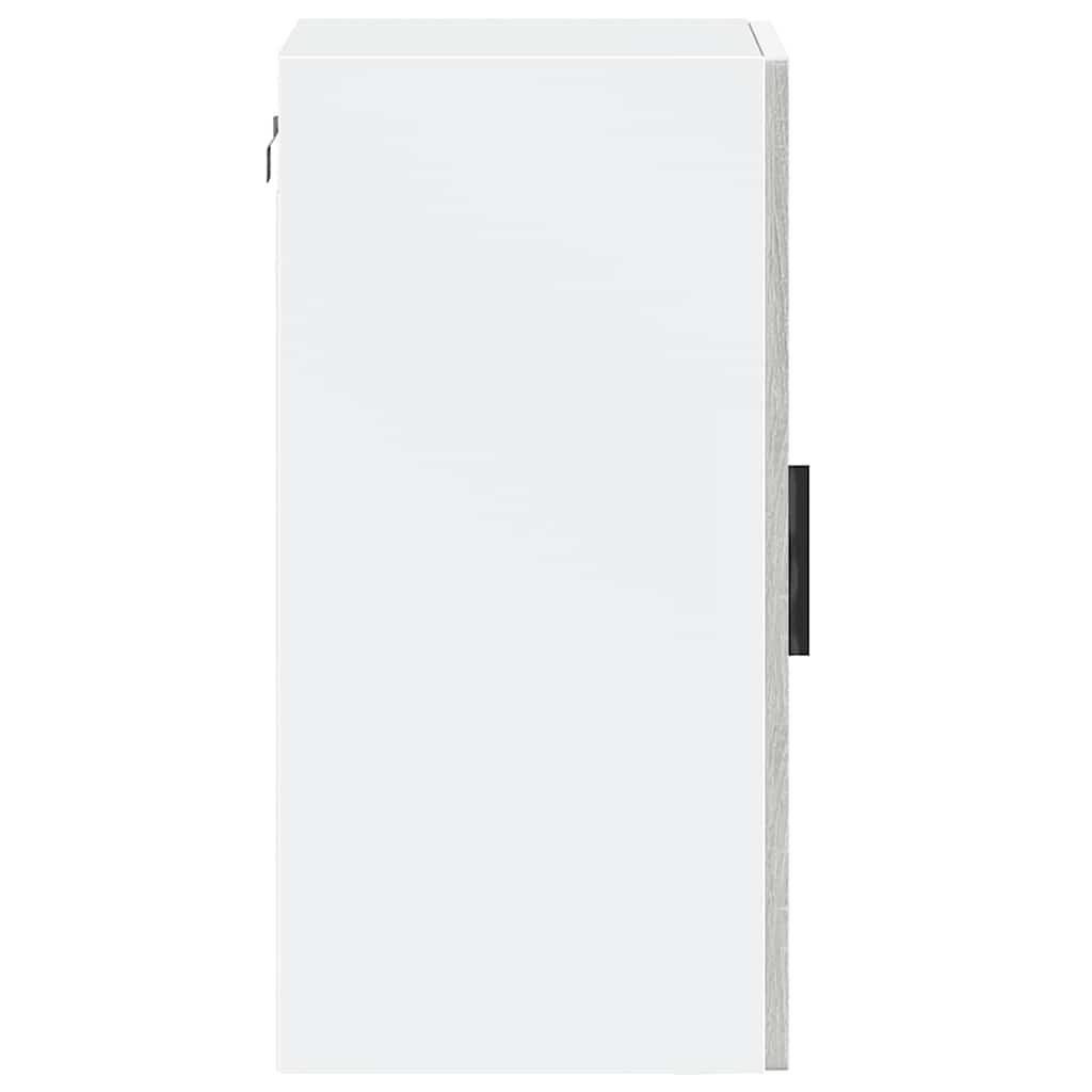 vidaXL Kitchen Wall Cabinet with Glass Door Porto Grey Sonoma