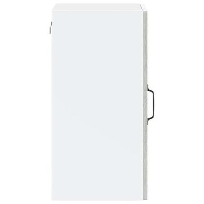 vidaXL Kitchen Wall Cabinet with Glass Door "Porto" Grey Sonoma