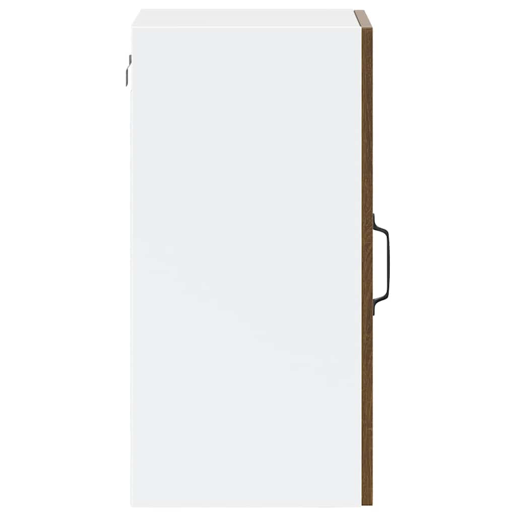 vidaXL Kitchen Wall Cabinet with Glass Door Porto Brown Oak