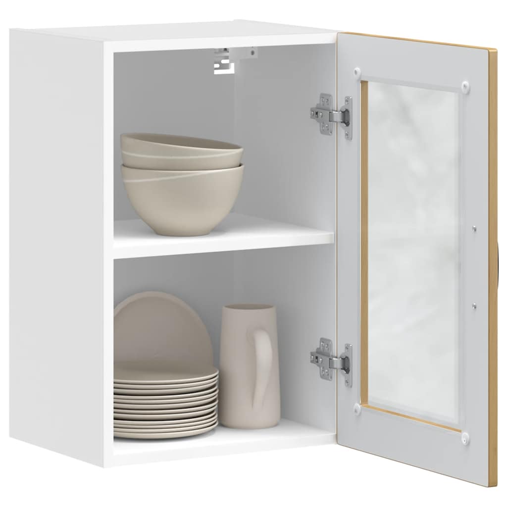 vidaXL Kitchen Wall Cabinet with Glass Door Porto Artisan Oak