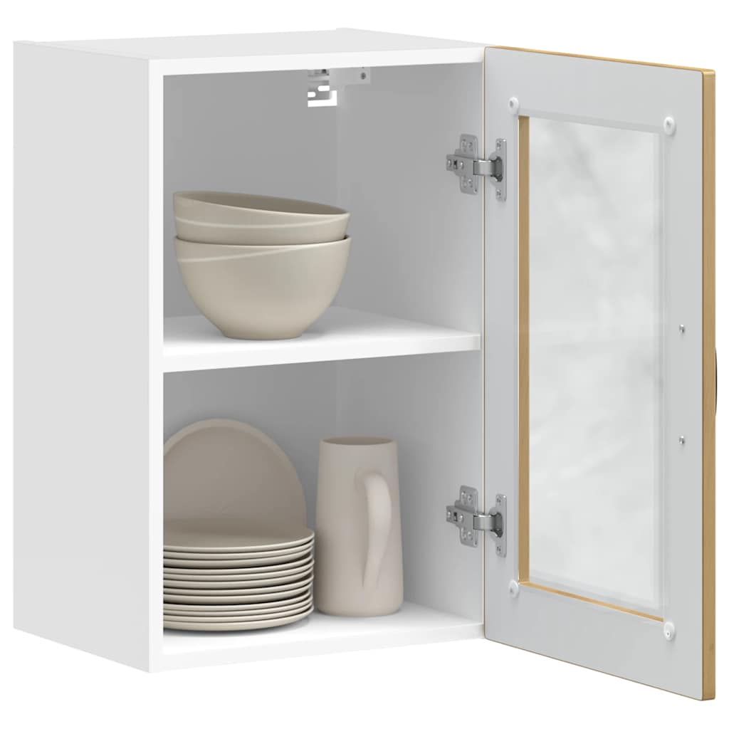 vidaXL Kitchen Wall Cabinet with Glass Door "Porto" Artisan Oak
