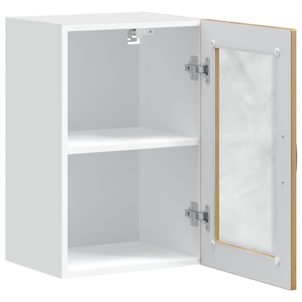 vidaXL Kitchen Wall Cabinet with Glass Door "Porto" Artisan Oak