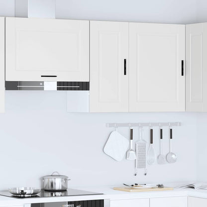 vidaXL Kitchen Wall Cabinet "Porto" White Engineered Wood