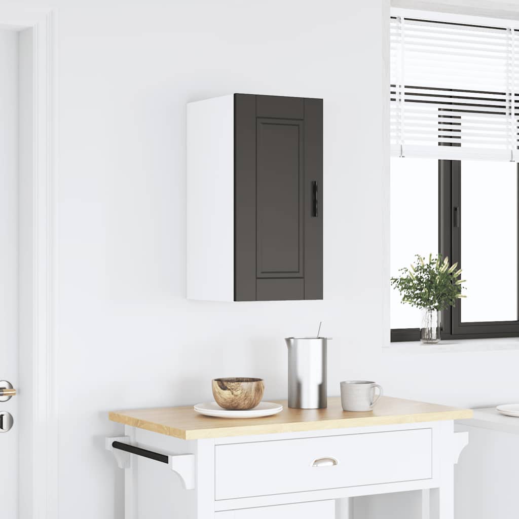 vidaXL Kitchen Wall Cabinet Porto Black Engineered Wood