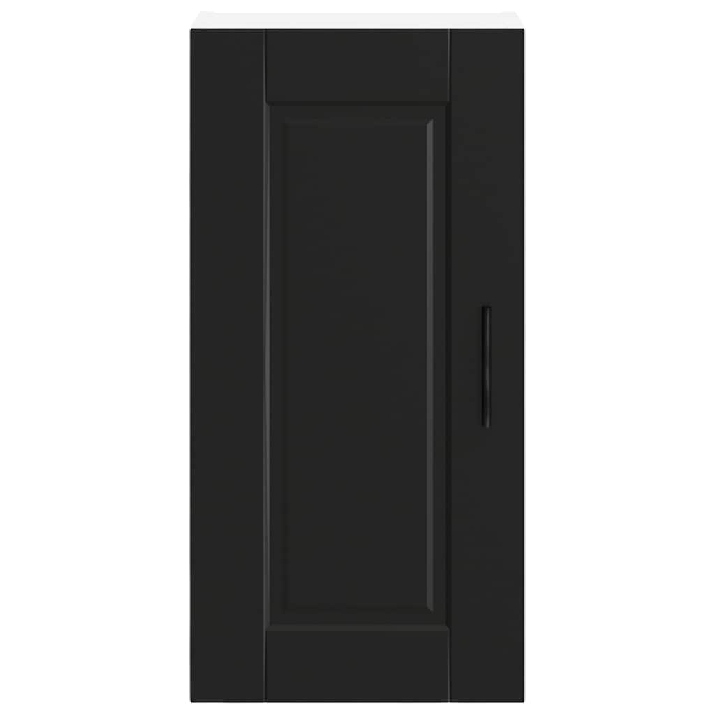 vidaXL Kitchen Wall Cabinet "Porto" Black Engineered Wood