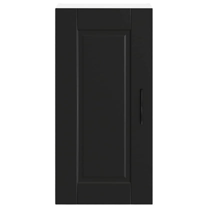 vidaXL Kitchen Wall Cabinet "Porto" Black Engineered Wood