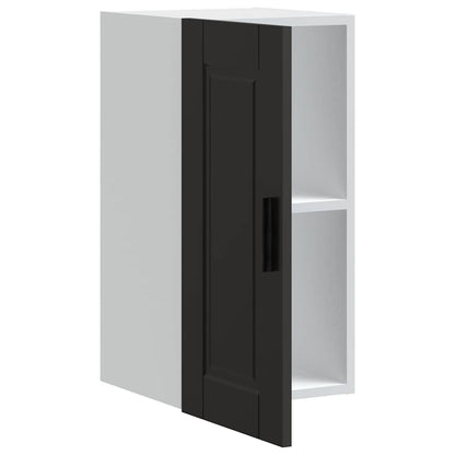 vidaXL Kitchen Wall Cabinet "Porto" Black Engineered Wood