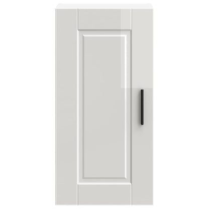 vidaXL Kitchen Wall Cabinet "Porto" High Gloss White Engineered Wood