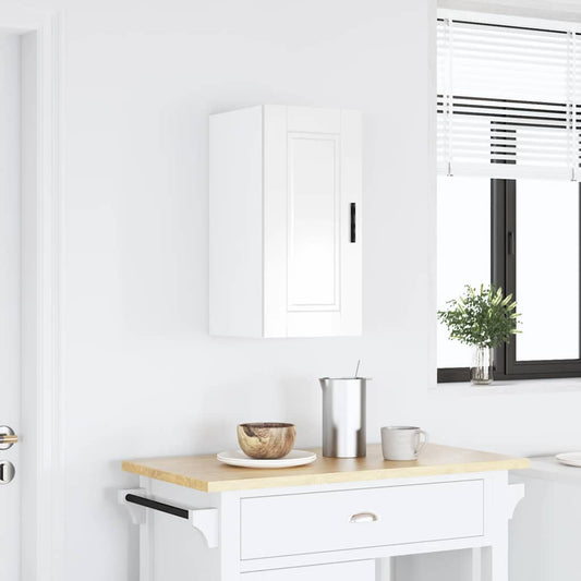 vidaXL Kitchen Wall Cabinet "Porto" High Gloss White Engineered Wood