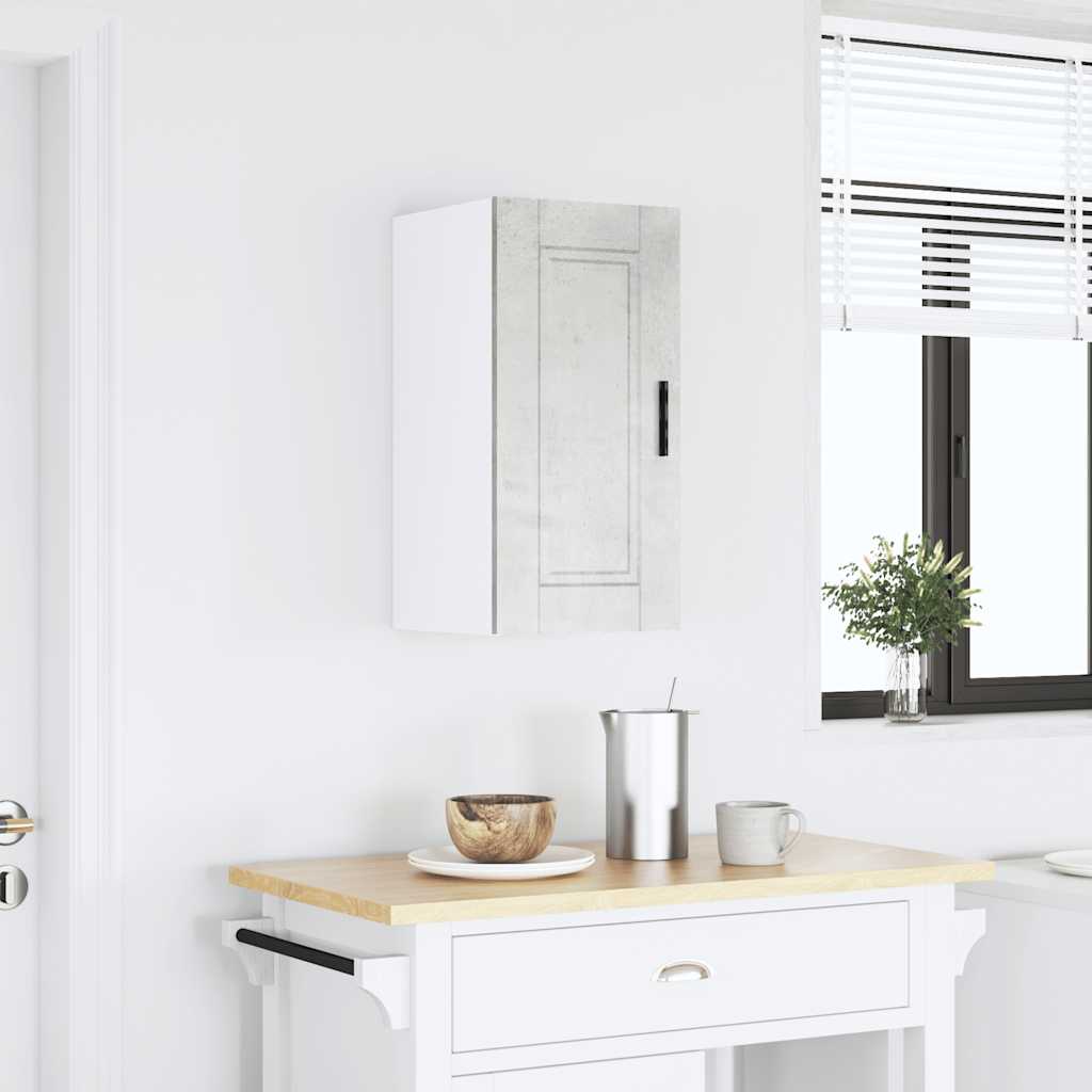 vidaXL Kitchen Wall Cabinet "Porto" Concrete Grey Engineered Wood