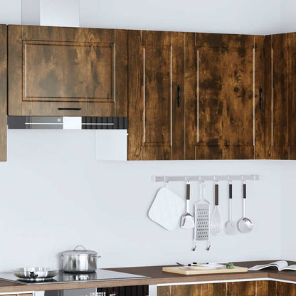 vidaXL Kitchen Wall Cabinet "Porto" Smoked Oak Engineered Wood