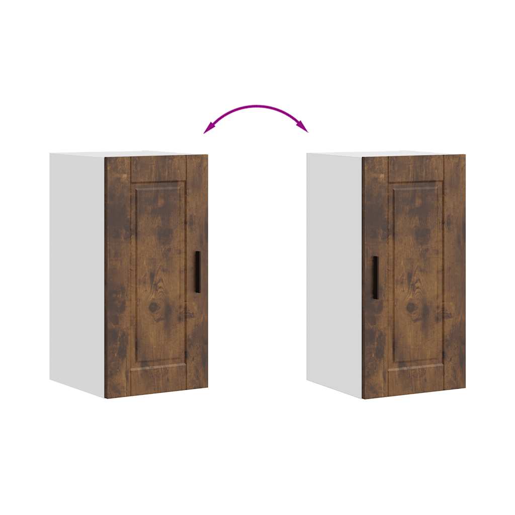 vidaXL Kitchen Wall Cabinet "Porto" Smoked Oak Engineered Wood