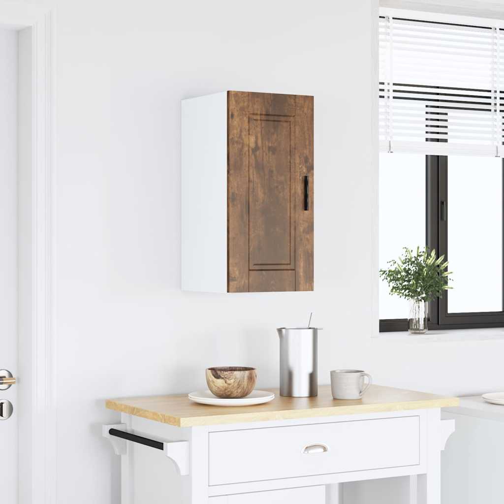 vidaXL Kitchen Wall Cabinet "Porto" Smoked Oak Engineered Wood