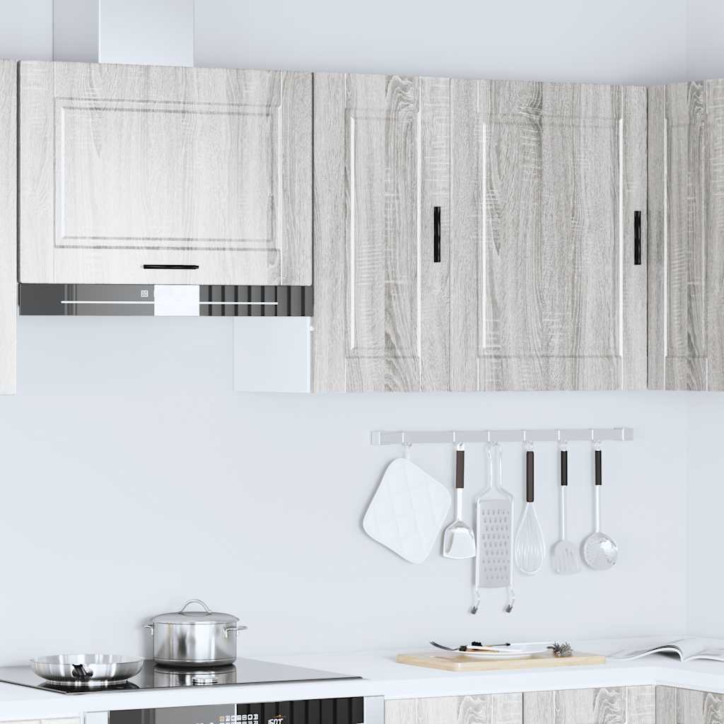 vidaXL Kitchen Wall Cabinet "Porto" Grey Sonoma Engineered Wood