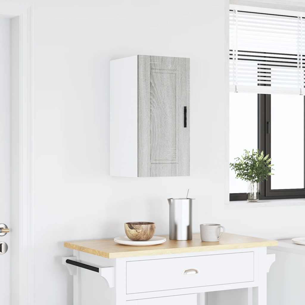 vidaXL Kitchen Wall Cabinet "Porto" Grey Sonoma Engineered Wood