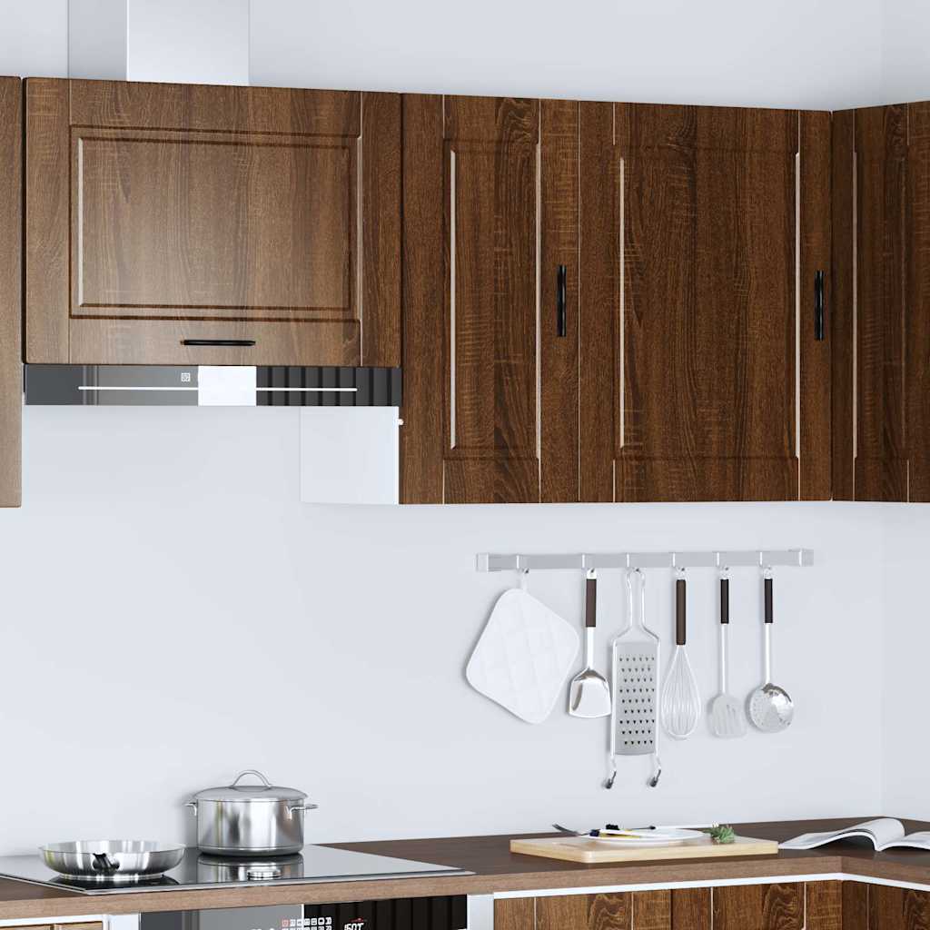 vidaXL Kitchen Wall Cabinet "Porto" Brown Oak Engineered Wood