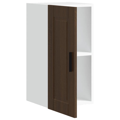 vidaXL Kitchen Wall Cabinet "Porto" Brown Oak Engineered Wood