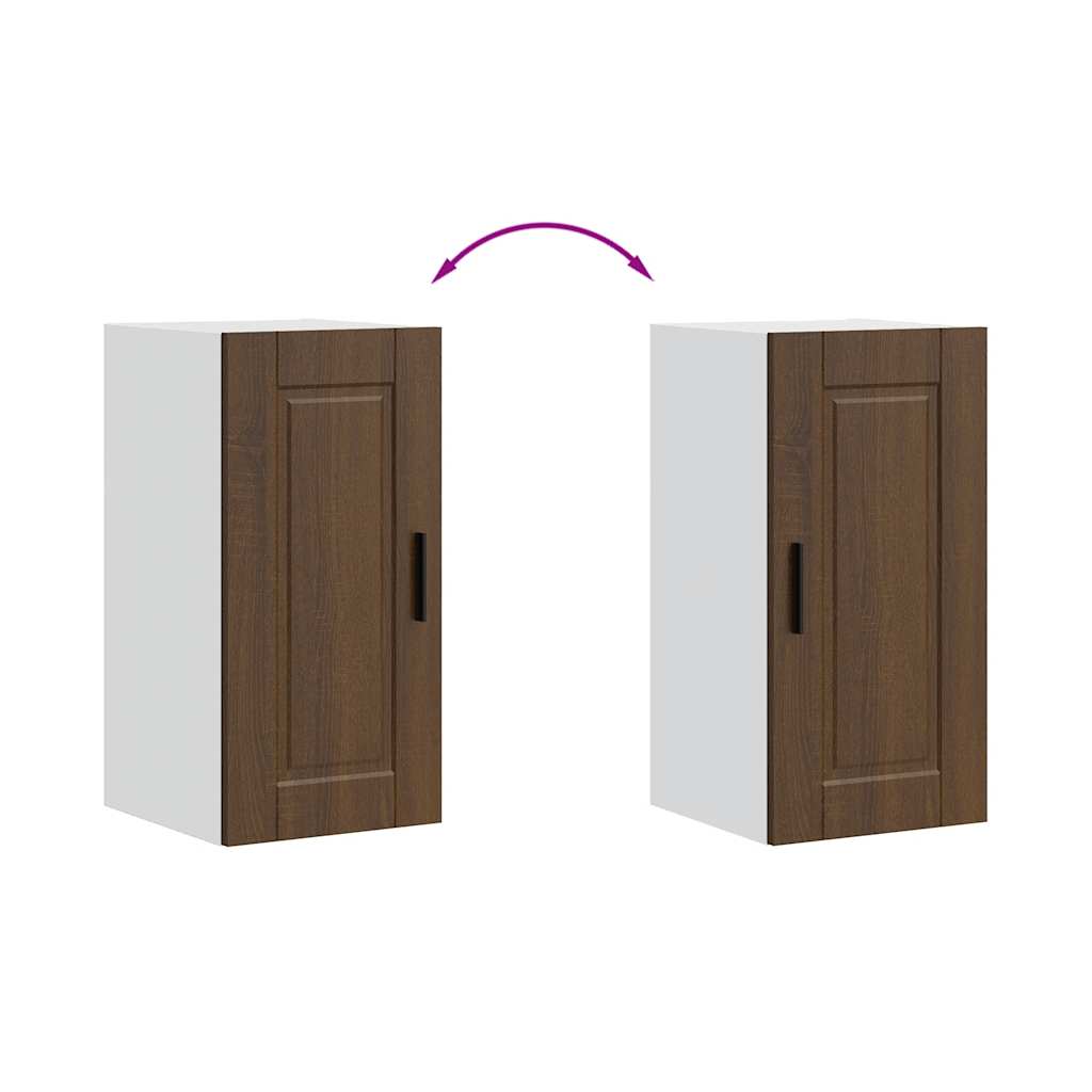 vidaXL Kitchen Wall Cabinet "Porto" Brown Oak Engineered Wood