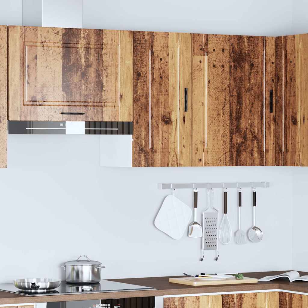vidaXL Kitchen Wall Cabinet "Porto" Old Wood Engineered Wood