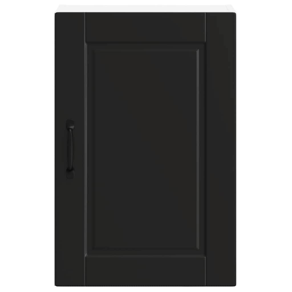 vidaXL Kitchen Wall Cabinet "Porto" Black Engineered Wood
