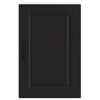 vidaXL Kitchen Wall Cabinet "Porto" Black Engineered Wood