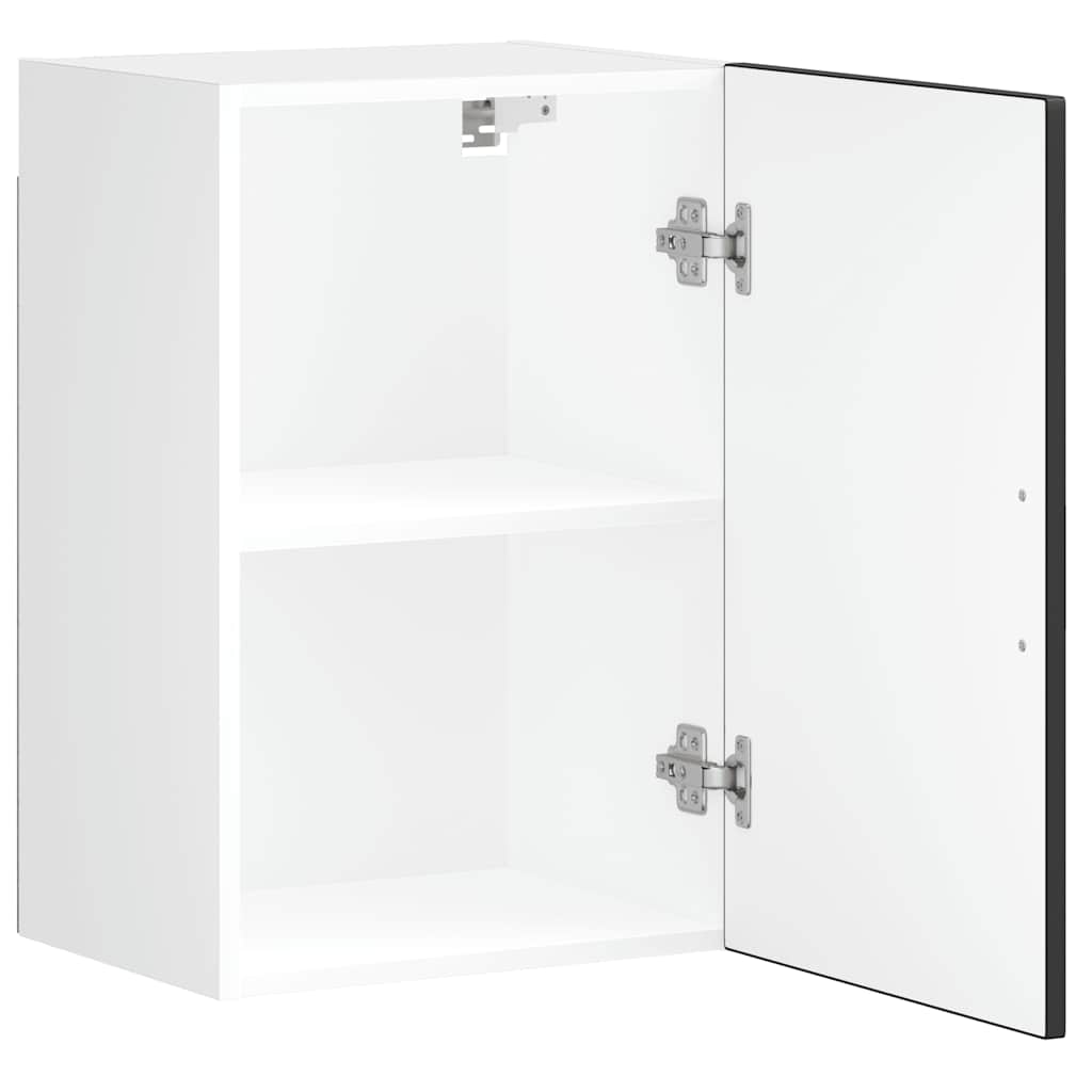 vidaXL Kitchen Wall Cabinet "Porto" Black Engineered Wood