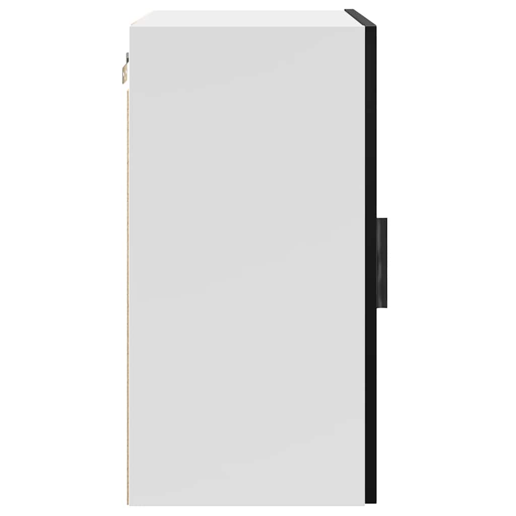 vidaXL Kitchen Wall Cabinet "Porto" Black Engineered Wood
