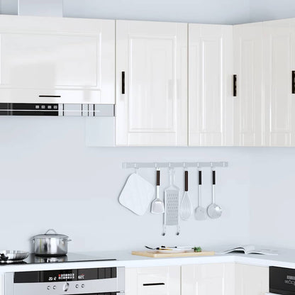 vidaXL Kitchen Wall Cabinet Porto High Gloss White Engineered Wood