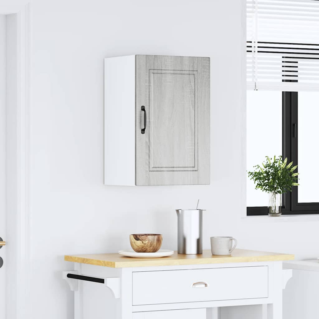 vidaXL Kitchen Wall Cabinet "Porto" Grey Sonoma Engineered Wood