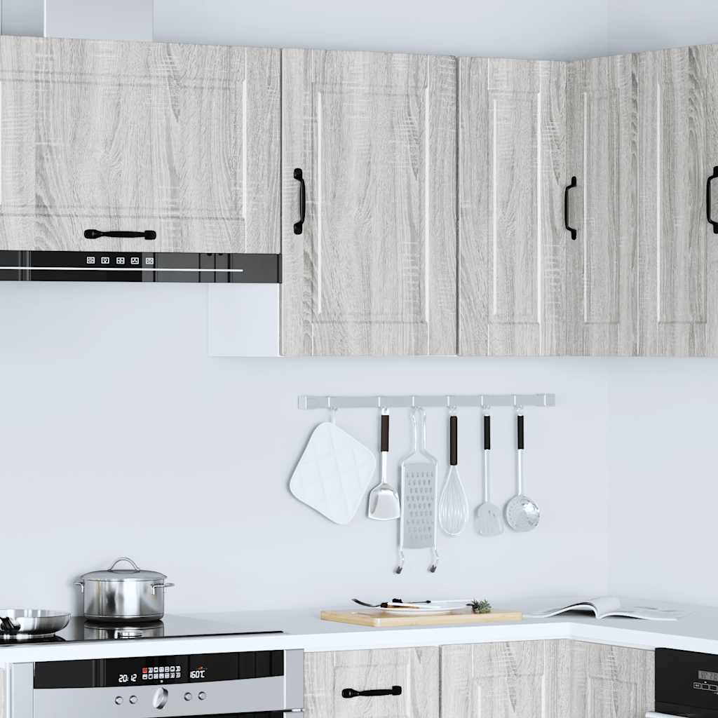 vidaXL Kitchen Wall Cabinet "Porto" Grey Sonoma Engineered Wood