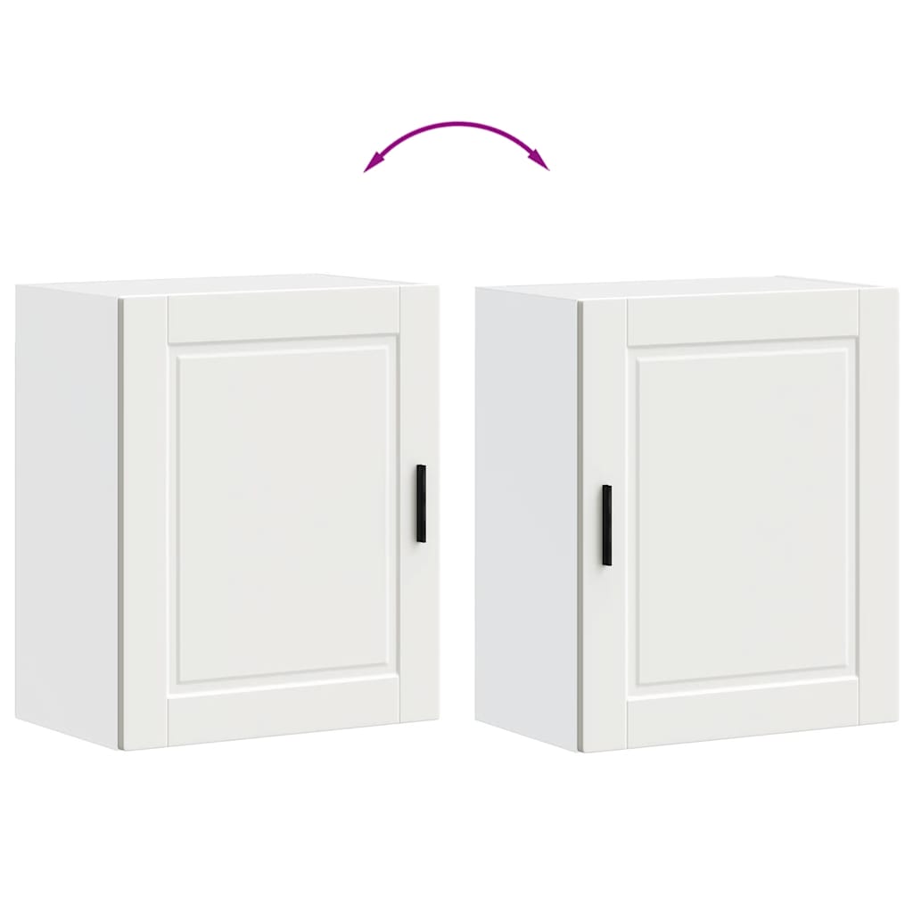 vidaXL Kitchen Wall Cabinet "Porto" White Engineered Wood