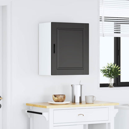 vidaXL Kitchen Wall Cabinet "Porto" Black Engineered Wood