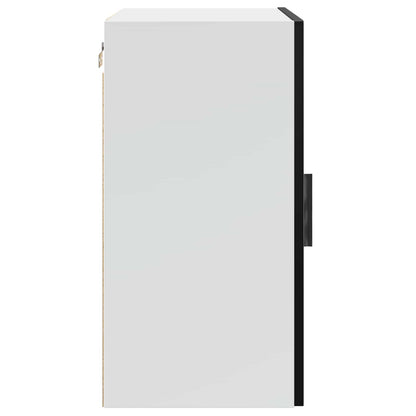 vidaXL Kitchen Wall Cabinet "Porto" Black Engineered Wood