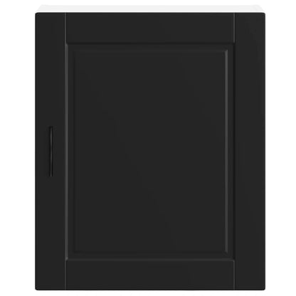vidaXL Kitchen Wall Cabinets 2 pcs Porto Black Engineered Wood