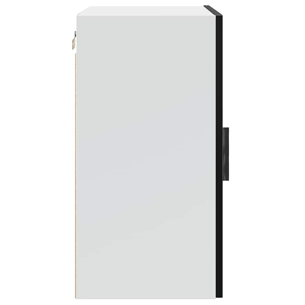 vidaXL Kitchen Wall Cabinets 2 pcs Porto Black Engineered Wood