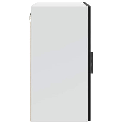 vidaXL Kitchen Wall Cabinets 2 pcs Porto Black Engineered Wood