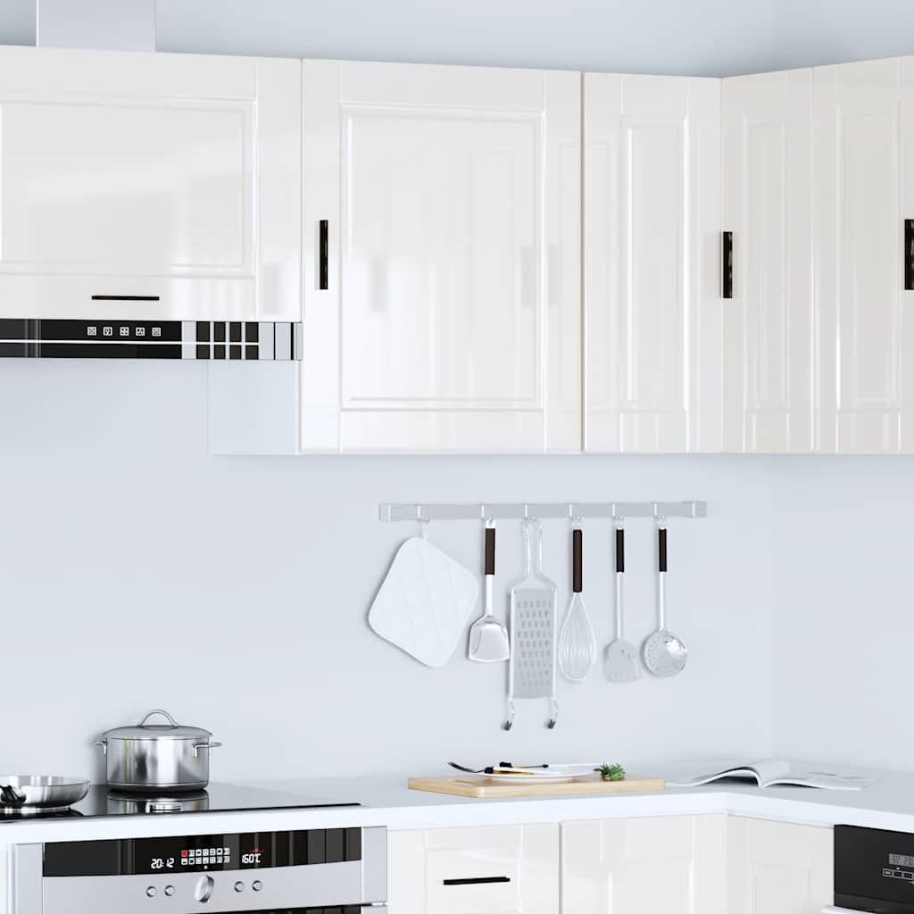 vidaXL Kitchen Wall Cabinet Porto High Gloss White Engineered Wood