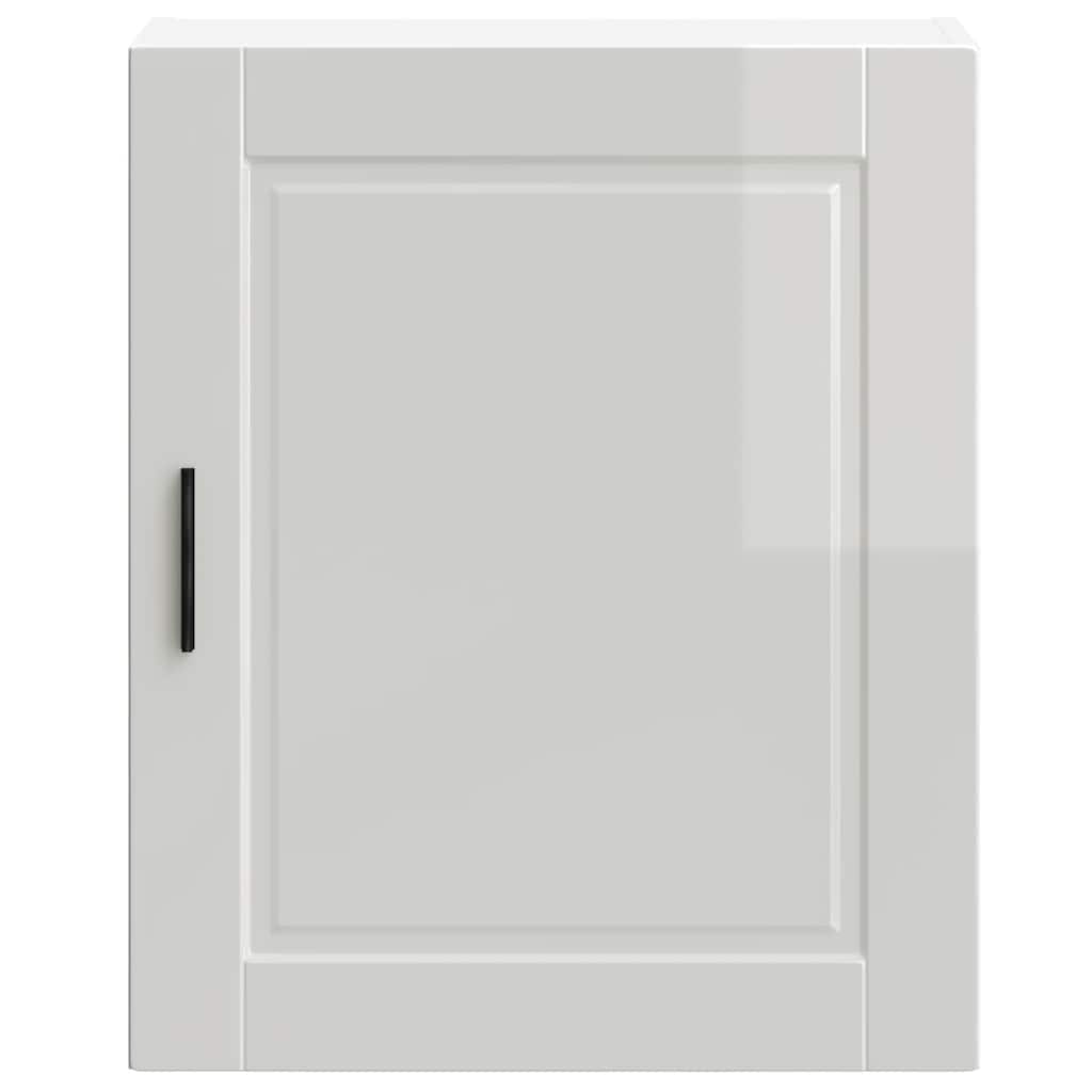 vidaXL Kitchen Wall Cabinet Porto High Gloss White Engineered Wood