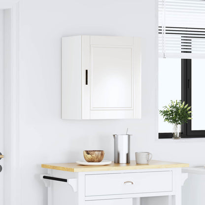 vidaXL Kitchen Wall Cabinet "Porto" High Gloss White Engineered Wood