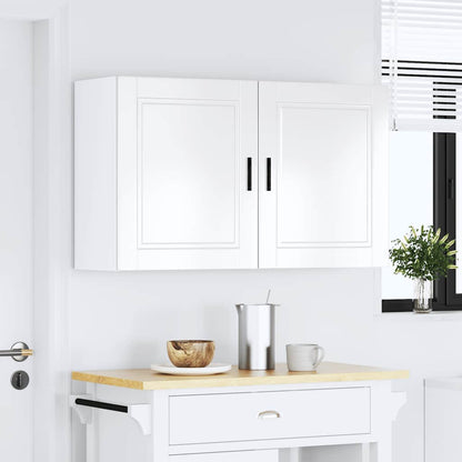 vidaXL Kitchen Wall Cabinets 2 pcs "Porto" High Gloss White Engineered Wood