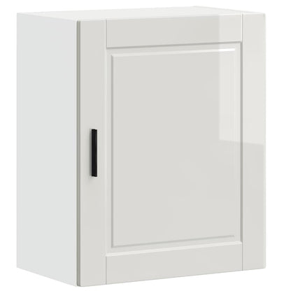 vidaXL Kitchen Wall Cabinets 2 pcs "Porto" High Gloss White Engineered Wood