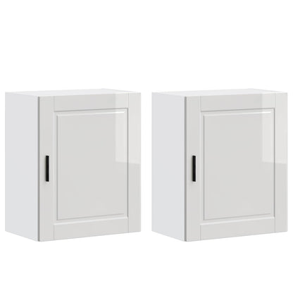 vidaXL Kitchen Wall Cabinets 2 pcs "Porto" High Gloss White