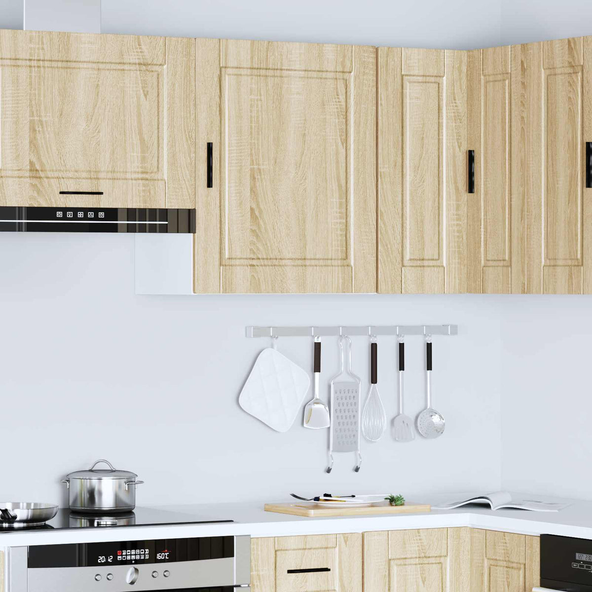 vidaXL Kitchen Wall Cabinet "Porto" Sonoma Oak Engineered Wood