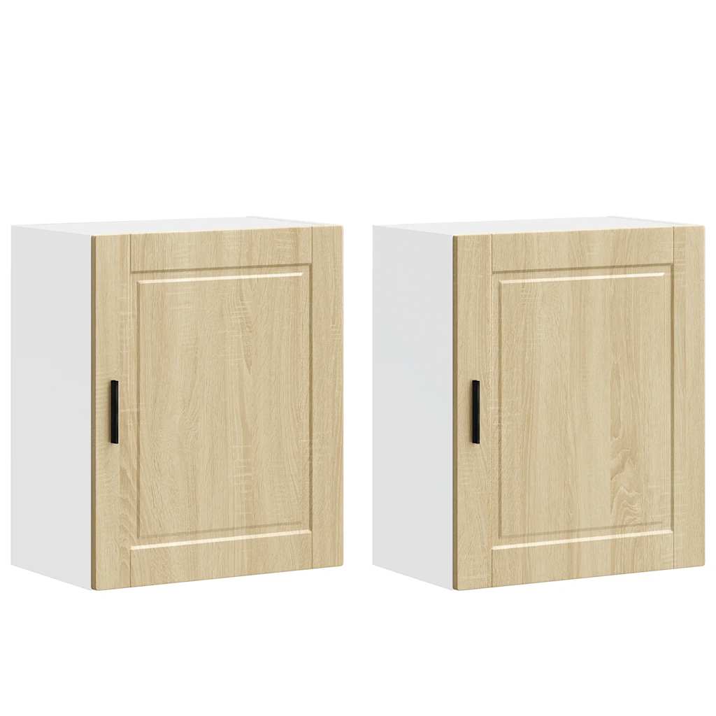 vidaXL Kitchen Wall Cabinets 2 pcs Porto Sonoma Oak Engineered Wood