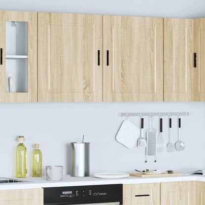 vidaXL Kitchen Wall Cabinets 2 pcs "Porto" Sonoma Oak Engineered Wood