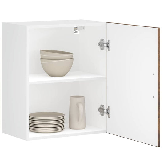 vidaXL Kitchen Wall Cabinets 2 pcs "Porto" Smoked Oak Engineered Wood