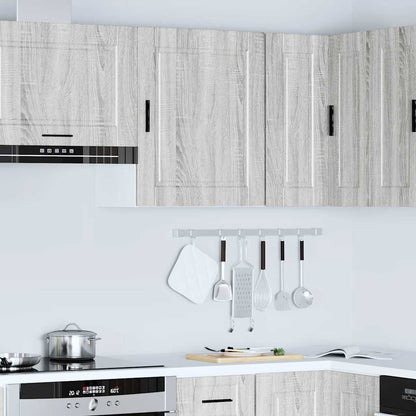 vidaXL Kitchen Wall Cabinet "Porto" Grey Sonoma Engineered Wood