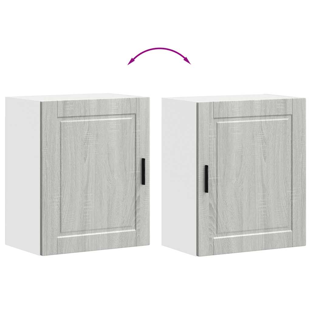 vidaXL Kitchen Wall Cabinet Porto Grey Sonoma Engineered Wood