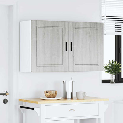 vidaXL Kitchen Wall Cabinets 2 pcs "Porto" Grey Sonoma Engineered Wood